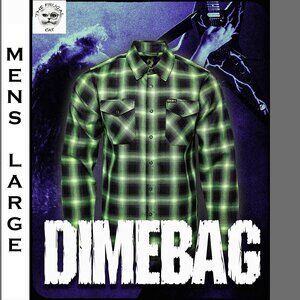 DIXXON FLANNEL x DIMEBAG DARRELL Flannel Shirt Collab - Men's Large